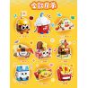 GUDI 40802 Food Party Xếp hình lắp ráp ghép mô hình Bữa Tiệc Ẩm Thực 9 Phong Cách