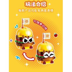 GUDI 40802 Food Party Xếp hình lắp ráp ghép mô hình Bữa Tiệc Ẩm Thực 9 Phong Cách