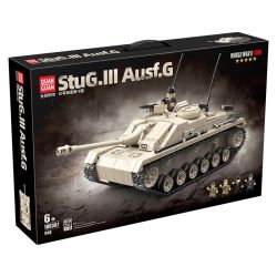 QUANGUAN 100307 StuG.III Ausf.G Xếp hình lắp ráp ghép mô hình Súng tấn công loại 3 G