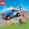 Enlighten 1109 Qman 1109 non  XE Ô TÔ SỬA ĐƯỜNG bộ đồ chơi xếp lắp ráp ghép mô hình City ROAD WRECKER Thành Phố 207 khối