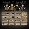 QUANGUAN 100307 StuG.III Ausf.G Xếp hình lắp ráp ghép mô hình Súng tấn công loại 3 G