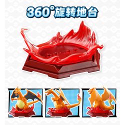 QMAN ENLIGHTEN Keeppley K20260 Xếp hình lắp ráp ghép mô hình Trận đánh! Lô Pokémon thứ hai gồm 6 loại: Gengar, Eevee, Charizard, Dragonite, Bite Shark và Gardevoir
