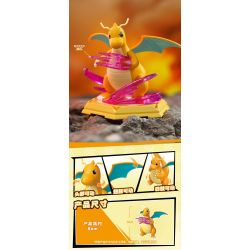 QMAN ENLIGHTEN Keeppley K20260 Xếp hình lắp ráp ghép mô hình Trận đánh! Lô Pokémon thứ hai gồm 6 loại: Gengar, Eevee, Charizard, Dragonite, Bite Shark và Gardevoir