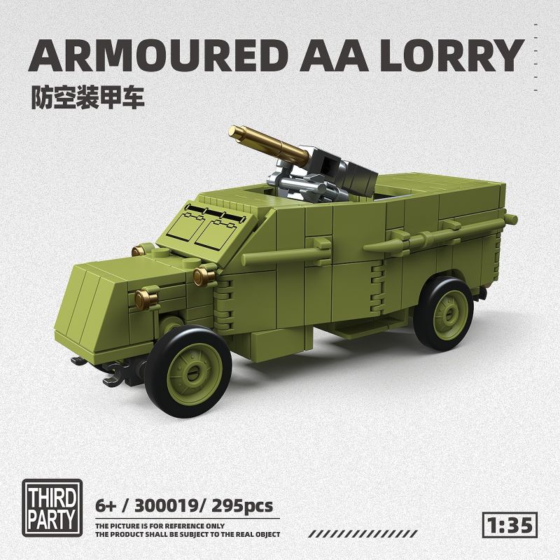 ThirdParty 300019 Armoured AA Lorry Xếp hình lắp ráp ghép mô hình Xe bọc thép phòng không 1:35