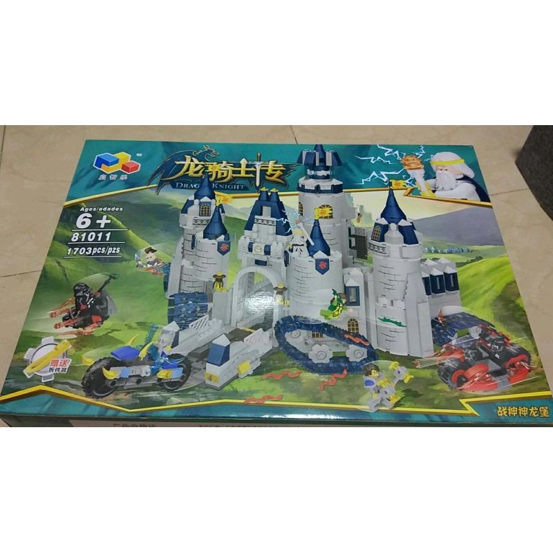 Qizhile 81011 Xếp hình lắp ráp ghép mô hình Thần chiến tranh Lâu đài rồng