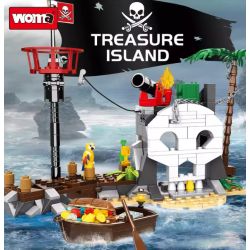 WOMA C0431 Xếp hình lắp ráp ghép mô hình đảo cướp biển