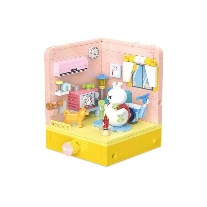 Mixue Ice City XWZB-25021 Xếp hình lắp ráp ghép mô hình Cùng nhau đón xuân tại Mixue Ice City: Yoga