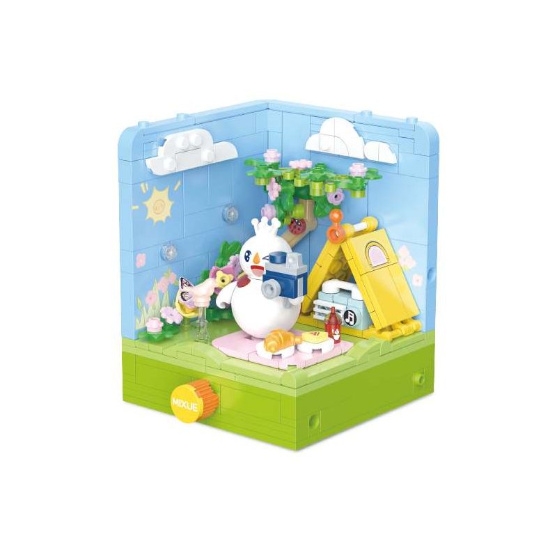Mixue Ice City XWZB-25019 Xếp hình lắp ráp ghép mô hình Cùng nhau đón xuân tại Mixue Ice City: Camping