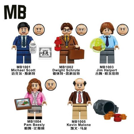 MB MB1001 MB MB1002 MB MB1003 MB MB1004 MB MB1005 The Office Xếp hình lắp ráp ghép mô hình 5 loại nhân vật văn phòng