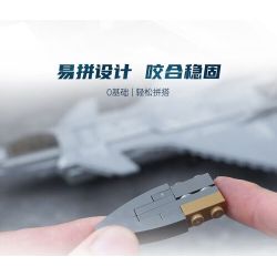 Keeppley 23205 Xếp hình lắp ráp ghép mô hình Vũ khí quan trọng nhất của cường quốc: Tiêm kích hoạt động trên tàu sân bay J-20 1:62