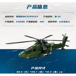 Keeppley 23206 Xếp hình lắp ráp ghép mô hình Vũ khí quan trọng nhất của một cường quốc: trực thăng Z-21, tiên phong tấn công toàn cầu 1:49