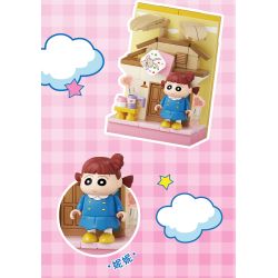 AREA-X AB0161 Xếp hình lắp ráp ghép mô hình Crayon Shin-chan: Nhãn dán vui nhộn Đồ trang trí từ tính 6 loại