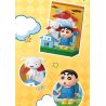 AREA-X AB0161 Xếp hình lắp ráp ghép mô hình Crayon Shin-chan: Nhãn dán vui nhộn Đồ trang trí từ tính 6 loại