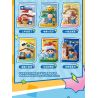 AREA-X AB0161 Xếp hình lắp ráp ghép mô hình Crayon Shin-chan: Nhãn dán vui nhộn Đồ trang trí từ tính 6 loại