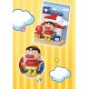 AREA-X AB0161 Xếp hình lắp ráp ghép mô hình Crayon Shin-chan: Nhãn dán vui nhộn Đồ trang trí từ tính 6 loại