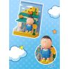 AREA-X AB0161 Xếp hình lắp ráp ghép mô hình Crayon Shin-chan: Nhãn dán vui nhộn Đồ trang trí từ tính 6 loại