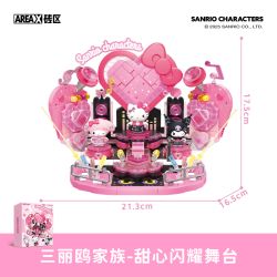 AREA-X AB0091 Xếp hình lắp ráp ghép mô hình Gia đình Sanrio: Người yêu tỏa sáng trên sân khấu