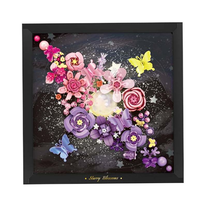 AREA-X AF0014 Starry Blossoms Xếp hình lắp ráp ghép mô hình Đêm đầy sao và biển hoa