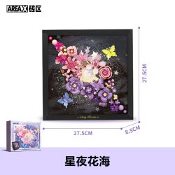 AREA-X AF0014 Starry Blossoms Xếp hình lắp ráp ghép mô hình Đêm đầy sao và biển hoa