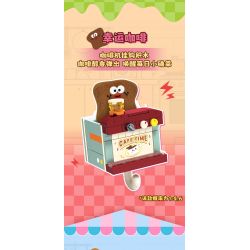 AREA-X AX0507 Xếp hình lắp ráp ghép mô hình Móc khóa thời gian thơm ngon 4 kiểu