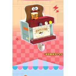 AREA-X AX0507 Xếp hình lắp ráp ghép mô hình Móc khóa thời gian thơm ngon 4 kiểu