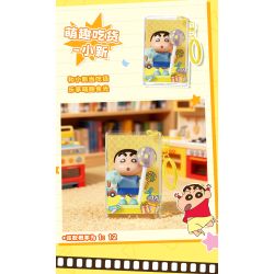 AREA-X AB0173 Xếp hình lắp ráp ghép mô hình Crayon Shin-chan: 8 loại mặt dây chuyền biểu diễn “mới” dễ thương