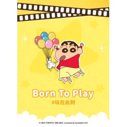 AREA-X AB0173 Xếp hình lắp ráp ghép mô hình Crayon Shin-chan: 8 loại mặt dây chuyền biểu diễn “mới” dễ thương
