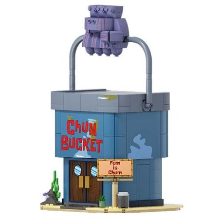 AREA-X AB0086 Xếp hình lắp ráp ghép mô hình SpongeBob SquarePants: Nhà hàng trên biển của ông chủ