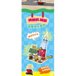 AREA-X AB0086 Xếp hình lắp ráp ghép mô hình SpongeBob SquarePants: Nhà hàng trên biển của ông chủ