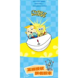 AREA-X AB0086 Xếp hình lắp ráp ghép mô hình SpongeBob SquarePants: Nhà hàng trên biển của ông chủ
