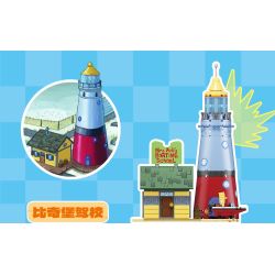 AREA-X AB0086 Xếp hình lắp ráp ghép mô hình SpongeBob SquarePants: Nhà hàng trên biển của ông chủ