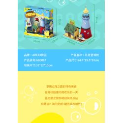 AREA-X AB0087 Xếp hình lắp ráp ghép mô hình SpongeBob SquarePants: Trường dạy lái xe Beechburg