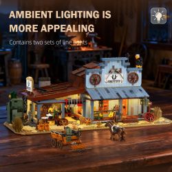 JIESTAR 89145 Xếp hình lắp ráp ghép mô hình tiệm rèn phương tây