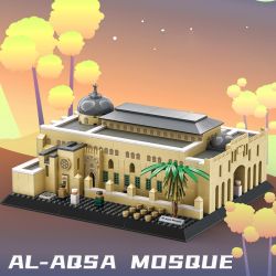 WANGE LIGAO Dr.Luck 5255 Al-Aqsa Mosque Xếp hình lắp ráp ghép mô hình Nhà thờ Hồi giáo Al Aqsa ở Nhà thờ Hồi giáo Far Jerusalem