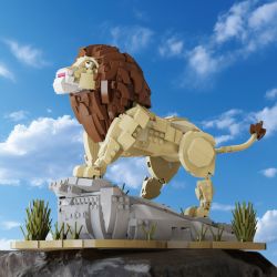 Xbert 66173 The King of Lion Xếp hình lắp ráp ghép mô hình vua sư tử