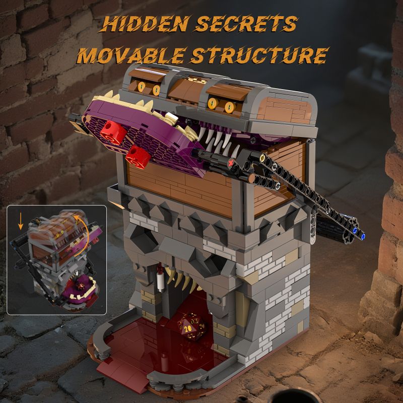 Xbert 66188 Mysterious Treasure Chest Xếp hình lắp ráp ghép mô hình Rương kho báu bí ẩn