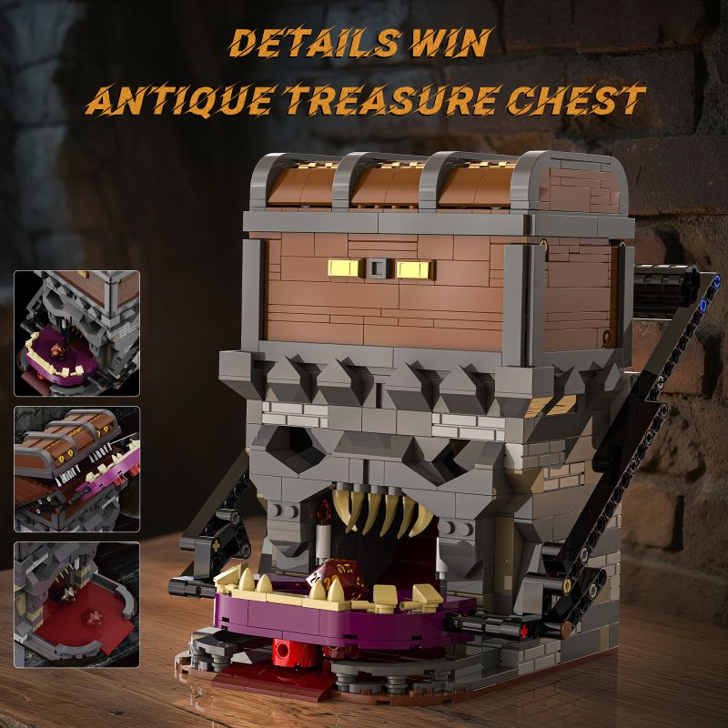 Xbert 66188 Mysterious Treasure Chest Xếp hình lắp ráp ghép mô hình Rương kho báu bí ẩn