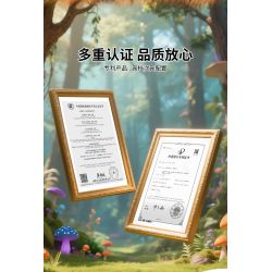 Koiboxxr KQ201 Cat Sunflower Xếp hình lắp ráp ghép mô hình Mèo hoa hướng dương váy đen