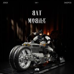small angle JD121 Bat Mobile Xếp hình lắp ráp ghép mô hình xe đạp dơi