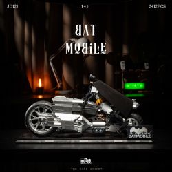 small angle JD121 Bat Mobile Xếp hình lắp ráp ghép mô hình xe đạp dơi
