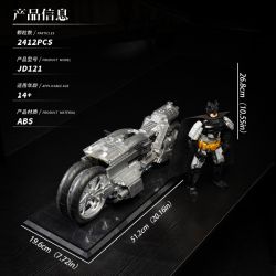 small angle JD121 Bat Mobile Xếp hình lắp ráp ghép mô hình xe đạp dơi