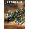 Souzosha F8102-1 Xếp hình lắp ráp ghép mô hình Battlefield 1939: Green WWII Retro Fighter