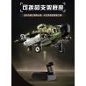 Souzosha F8102-1 Xếp hình lắp ráp ghép mô hình Battlefield 1939: Green WWII Retro Fighter