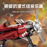 Souzosha F8102-2 Xếp hình lắp ráp ghép mô hình Battlefield 1939: Máy bay chiến đấu cổ điển Thế chiến II màu đỏ