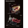 Souzosha F8102-2 Xếp hình lắp ráp ghép mô hình Battlefield 1939: Máy bay chiến đấu cổ điển Thế chiến II màu đỏ