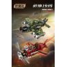 Souzosha F8102-2 Xếp hình lắp ráp ghép mô hình Battlefield 1939: Máy bay chiến đấu cổ điển Thế chiến II màu đỏ