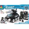 WOMA C0506 0506 Xếp hình kiểu  SWAT SPECIAL FORCE SWAT Truck Xe đầu Kéo Chở Quân Của Lực Lượng đặc Nhiệm 716 khối