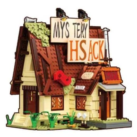 No license KK20006 Weird Town Xếp hình lắp ráp ghép mô hình thị trấn kỳ lạ