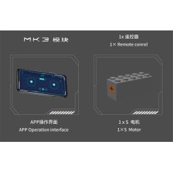 MouldKing 20048 German 3.7cm Flak Half-Track Vehicle Xếp hình lắp ráp ghép mô hình Pháo phòng không 3.7 bán xích của Đức