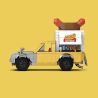 Pibo PB8858 Hot Dog Cart Xếp hình lắp ráp ghép mô hình xe bán tải xúc xích